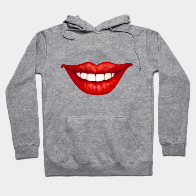 Smiling lips Hoodie by katerinamk